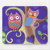 Twilight Owls Muismat (Voorkant)