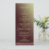 Twilight Paardenbloem Bruiloft Menu (Staand voorkant)