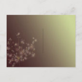 Twilight Paardenbloemen Bruiloft Bewaar de datum Aankondigingskaart (Achterkant)