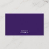 Twilight Paarse Horse Silhouette Equine Visitekaartje (Achterkant)