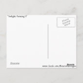 "Twilight Painting II" Briefkaart (Achterkant)