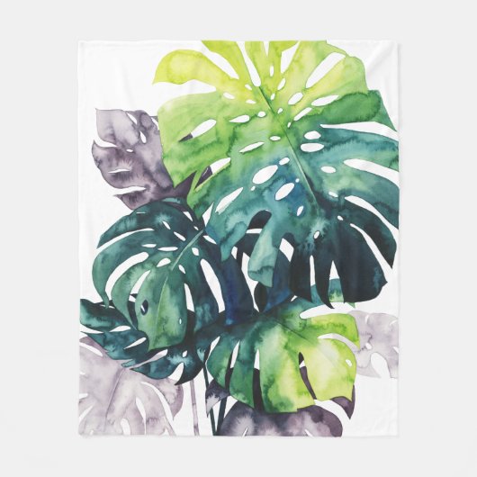 Twilight-palmen - gespleten lef fleece deken (Voorkant)