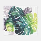 Twilight-palmen - gespleten lef fleece deken (Voorkant (Horizontaal))