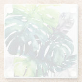 Twilight-palmen - gespleten lef glazen onderzetter (Achterkant)