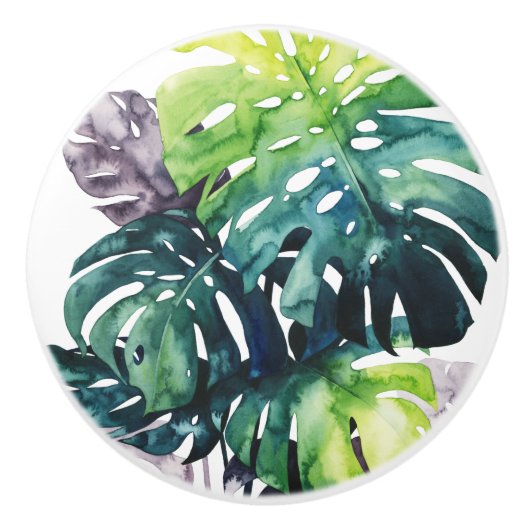 Twilight-palmen - gespleten lef keramische knop (Voorkant)