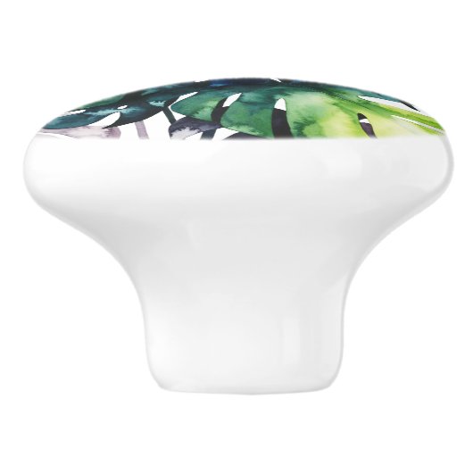 Twilight-palmen - gespleten lef keramische knop (Zijkant)