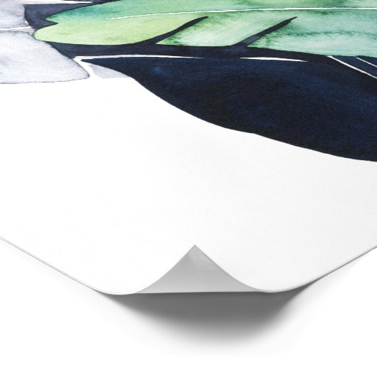 Twilight-palmen - Palmbladeren Poster (Hoek)