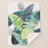 Twilight-palmen - Palmbladeren Sherpa Deken (Voorkant)