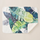 Twilight-palmen - Palmbladeren Sherpa Deken (Voorkant (horizontaal))