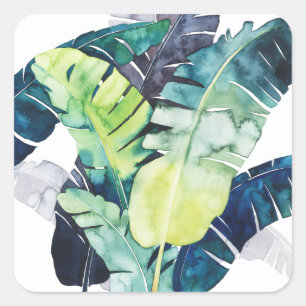 Twilight-palmen - Palmbladeren Vierkante Sticker