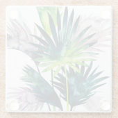 Twilight-palmen - Palmvaten Glazen Onderzetter (Achterkant)