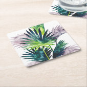 Twilight-palmen - Palmvaten Kartonnen Onderzetters (Schuin)