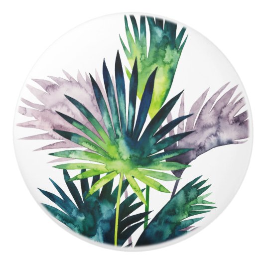 Twilight-palmen - Palmvaten Keramische Knop (Voorkant)