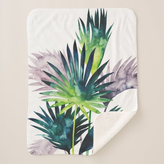 Twilight-palmen - Palmvaten Sherpa Deken (Voorkant)
