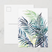 Twilight-palmen - Tropische bladeren Briefkaart (Voorkant / Achterkant)