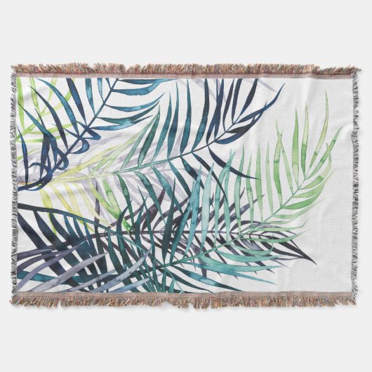 Twilight-palmen - Tropische bladeren Deken (Voorkant)