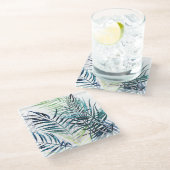 Twilight-palmen - Tropische bladeren Glazen Onderzetter (Schuin)