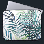 Twilight-palmen - Tropische bladeren Laptop Sleeve<br><div class="desc">"Twilight Palms I" van Grace Popp. Biedt een tropisch groen in een waterverf stijl.</div>
