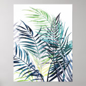 Twilight-palmen - Tropische bladeren Poster (Voorkant)