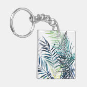 Twilight-palmen - Tropische bladeren Sleutelhanger (Voorkant Links)