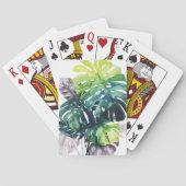 Twilight Palms - Gespleten Blad Pokerkaarten (Achterkant)