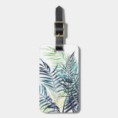 Twilight Palms - Tropische Bladeren Bagagelabel (Voorkant verticaal)