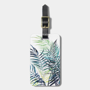 Twilight Palms - Tropische Bladeren Bagagelabel