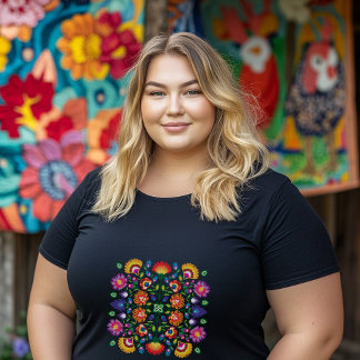 Twilight Petals: Wycinanki Charm Grote Maat T-shirt