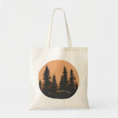 Twilight Pines: stille schemering in de wildernis Tote Bag (Voorkant)