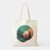 Twilight Pines Tote Bag (Achterkant)