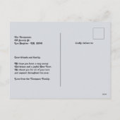 Twilight Pop New Year Retro Modern Blue Photo Feestdagenkaart (Achterkant)