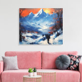 Twilight Promenade bij de Mount Everest Canvas Afdruk (Insitu (Woonkamer))