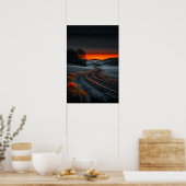 Twilight Rails: Path to the Horizon Poster (Keuken)