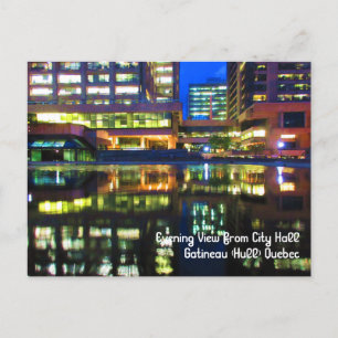 Twilight Reflecties City Hall aangepaste tekst Briefkaart