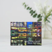 Twilight Reflecties City Hall aangepaste tekst Briefkaart (Staand voorkant)