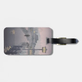 Twilight Regen op pad naar Shinobazu in Japan Bagagelabel (Achterkant horizontaal)