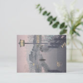 Twilight Regen op pad naar Shinobazu in Japan Briefkaart (Staand voorkant)