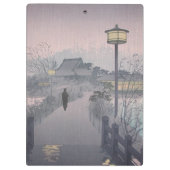 Twilight Regen op pad naar Shinobazu in Japan Klembord (Achterkant)