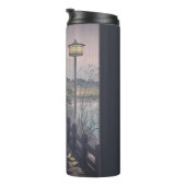 Twilight Regen op pad naar Shinobazu in Japan Thermosbeker (Geroteerd rechts)