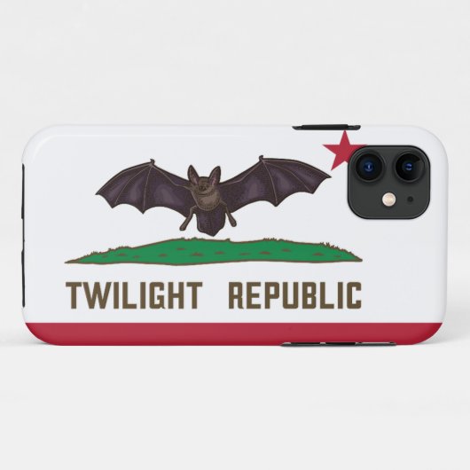Twilight Republic Vlag Case-Mate iPhone Case (Achterkant (horizontaal))