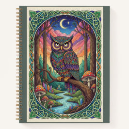 Twilight River Owl Zentangle Forest Journal Notitieboek
