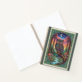 Twilight River Uil Zentangle Bos Journal Notitieboek (Binnen)