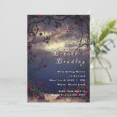 Twilight Rose Sky Beach Bruiloft Kaart (Staand voorkant)