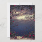 Twilight Rose Sky Beach Bruiloft Kaart (Achterkant)