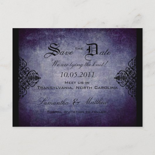 Twilight SD-Briefkaart Aankondigingskaart (Achterkant)