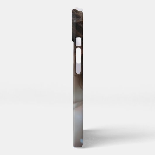 Twilight Seraph – Glanzende Engel van het Avondlic iPhone Hoesje (Linkerkant)