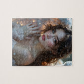 Twilight Seraph – Glanzende Engel van het Avondlic Legpuzzel (Horizontaal)