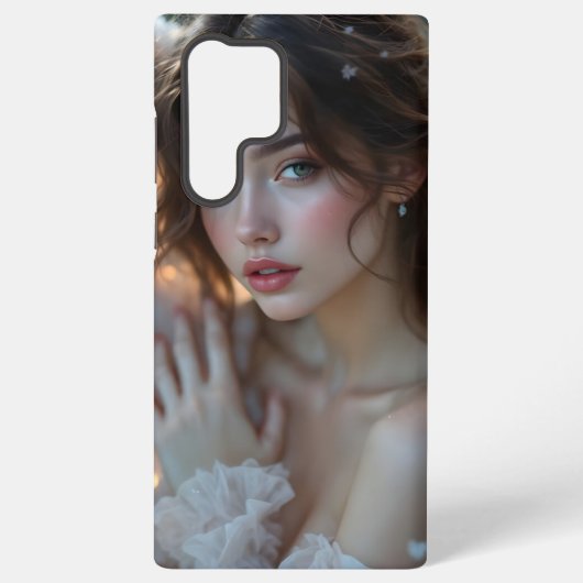 Twilight Seraph – Glanzende Engel van het Avondlic Samsung Galaxy Hoesje (Achterkant)