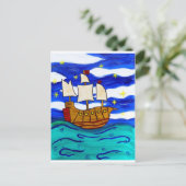 Twilight Ship Briefkaart (Staand voorkant)