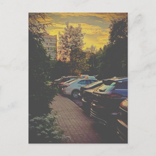 Twilight Silence Urban Postcard – Customizable Briefkaart (Voorkant)